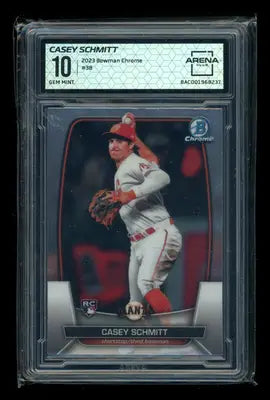 2023 Bowman Chrome Casey Schmitt #38 RC Baseball Arena Club 10
