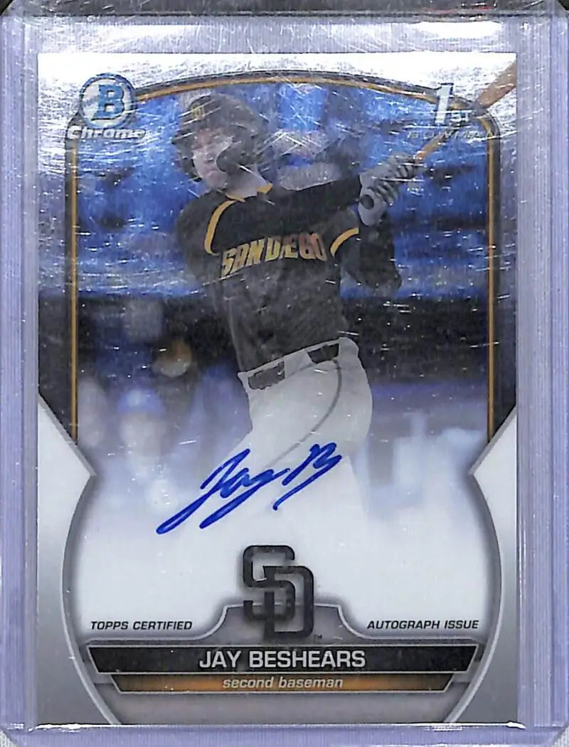 2023 Bowman Chrome #CDA-JBE Jay Beshears NM-MT RC Rookie Auto San Diego Padres