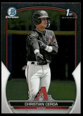 2023 Bowman Chrome Christian Cerda #BCP-55 1st Baseball - Baseball Card Single