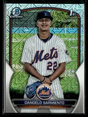 2023 Bowman Chrome Dangelo Sarmiento #BCP-161 Prospects Mojo Refractor Mets