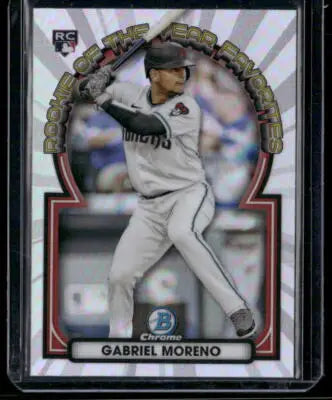 2023 Bowman Chrome Gabriel Moreno #ROYF-11 RC Baseball - Baseball Card Single