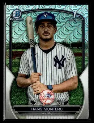 2023 Bowman Chrome Hans Montero #BCP-173 Prospects Mojo Refractor Yankees