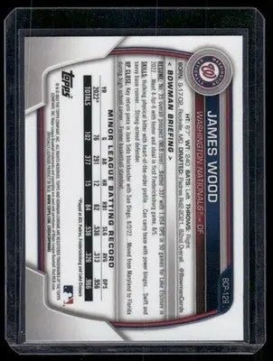 2023 Bowman Chrome James Wood #BCP-29 Baseball - Baseball Card Single