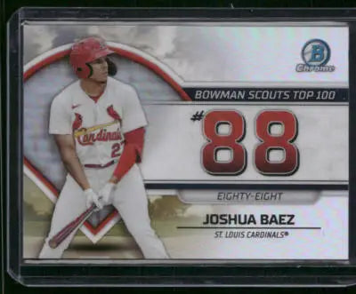 2023 Bowman Chrome Joshua Baez #BTP-88 Bowman Scouts Top 100 Baseball - Baseball Card Single