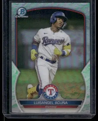 2023 Bowman Chrome Luisangel Acuna #BCP-104 Lunar Glow Baseball - Baseball Card Single