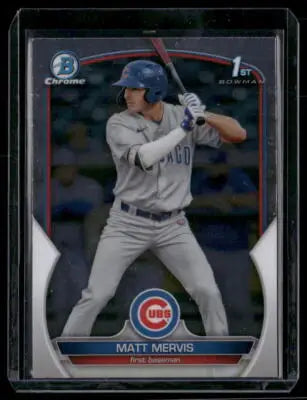 2023 Bowman Chrome Matt Mervis #BCP-74 1st Bowman Baseball - Baseball Card Single