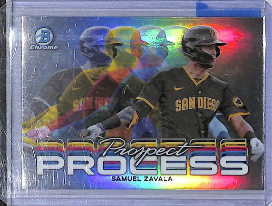 2023 Bowman Chrome Prospect Process #PRP-2 Samuel Zavala NM-MT San Diego Padres - Baseball Card Single
