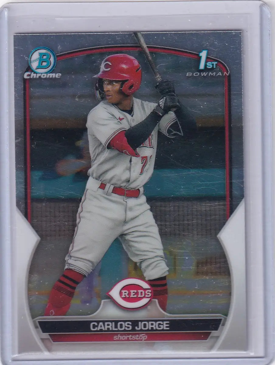 2023 Bowman Chrome Prospects #BCP-120 Carlos Jorge - Reds - Baseball Card Single
