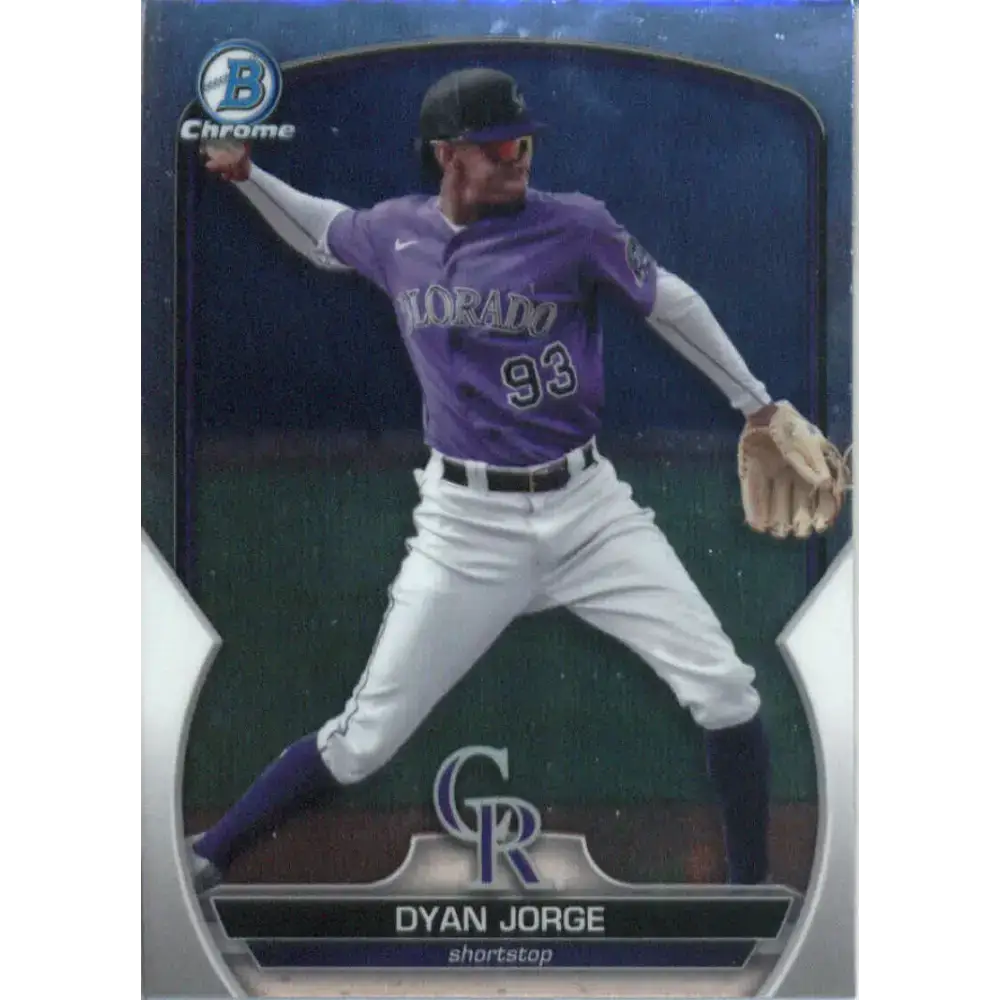 2023 Bowman Chrome Prospects #BCP-235 Dyan Jorge NM-MT Colorado Rockies Baseball Card - Baseball Card Single
