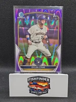 2023 Bowman-Chrome Prospects Dylan O’Rae #BCP-143 Purple Raywave Refractor /250 - Baseball Card Single