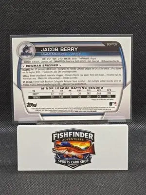 2023 Bowman - Chrome Prospects Jacob Berry #BCP-108 Atomic Refractor (RC) - Baseball Card Single