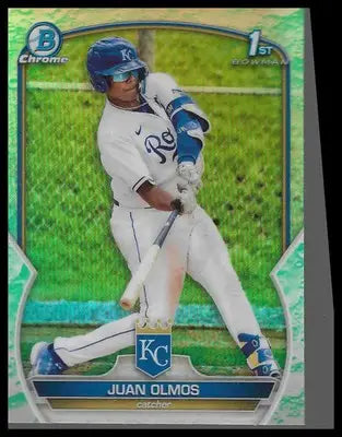 2023 Bowman Chrome Prospects Lunar Glow Refractors #BCP-136 Juan Olmos