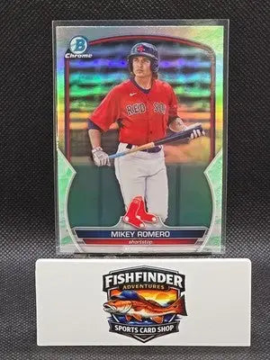 2023 Bowman - Chrome Prospects Mikey Romero #BCP-69 Lunar Glow Refractor (RC) - Baseball Card Single