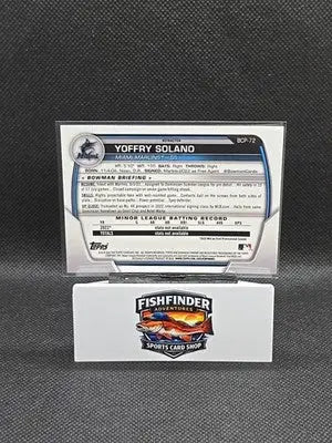 2023 Bowman - Chrome Prospects Yofry Solano #BCP-72 Lunar Glow Refractor (RC) - Baseball Card Single