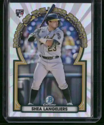 2023 Bowman Chrome Shea Langeliers #ROYF-10 RC Baseball - Baseball Card Single