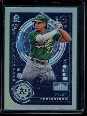 2023 Bowman Chrome Tyler Soderstrom #BAI-4 RC Baseball - Baseball Card Single