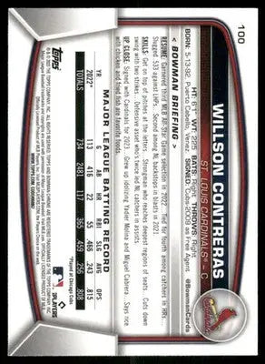 2023 Bowman Chrome Willson Contreras #100 Mojo Baseball - Baseball Card Single