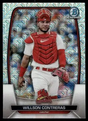 2023 Bowman Chrome Willson Contreras #100 Mojo Baseball - Baseball Card Single