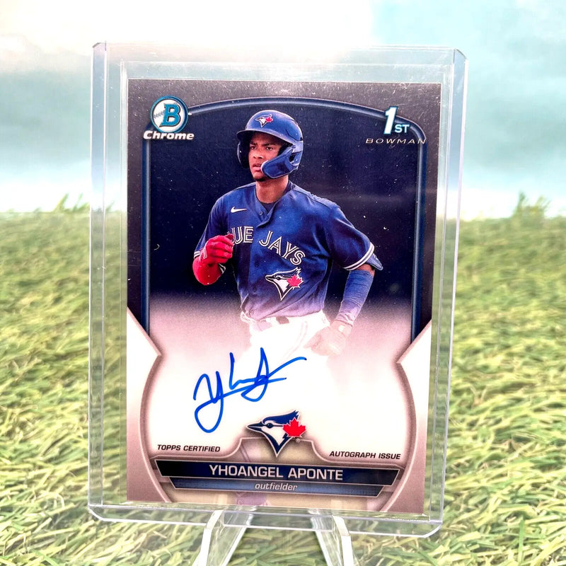 2023 Bowman Chrome- Yhoangel Aponte -1st Bowman Auto- #CPA-YA - Baseball Card Single