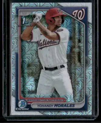 2023 Bowman Chrome Yohandy Morales #BCP-52 Mojo 1st Bowman Baseball - Baseball Card Single