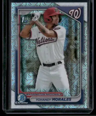 2023 Bowman Chrome Yohandy Morales #BCP-52 Mojo 1st Bowman Baseball - Baseball Card Single