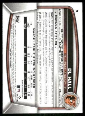 2023 Bowman DL Hall #9 RC Baseball - Baseball Card Single