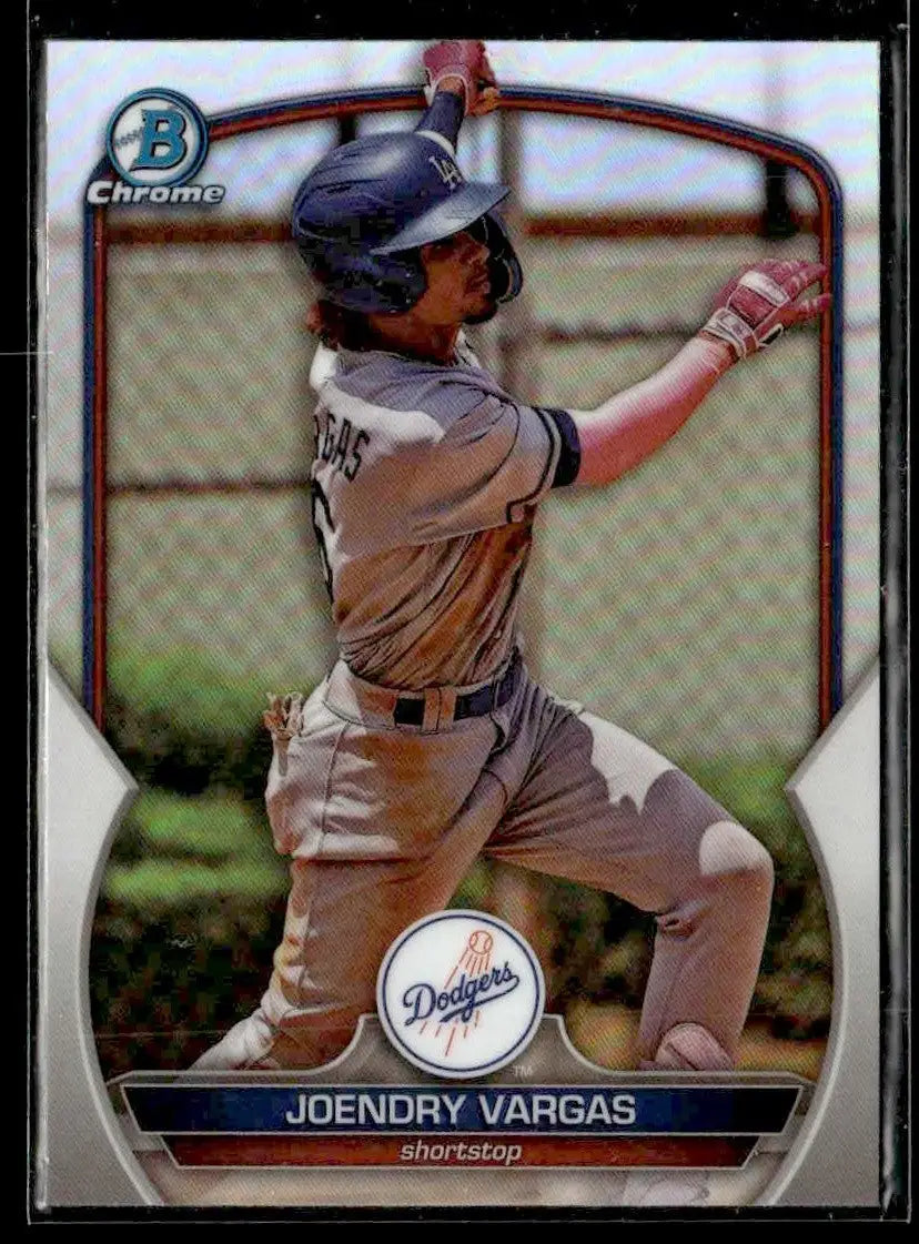 2023 Bowman Draft #BDC-74 Joendry Vargas Chrome Refractor - Baseball Card Single