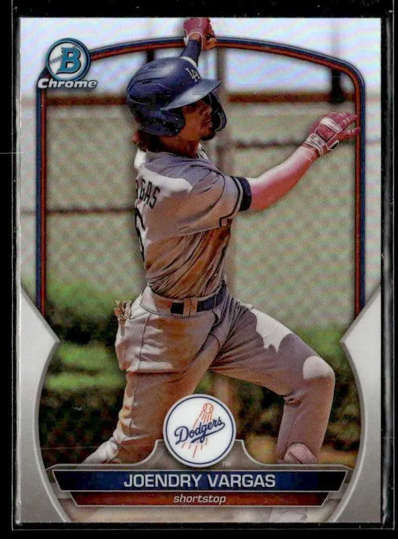 2023 Bowman Draft #BDC-74 Joendry Vargas Chrome Refractor - Baseball Card Single