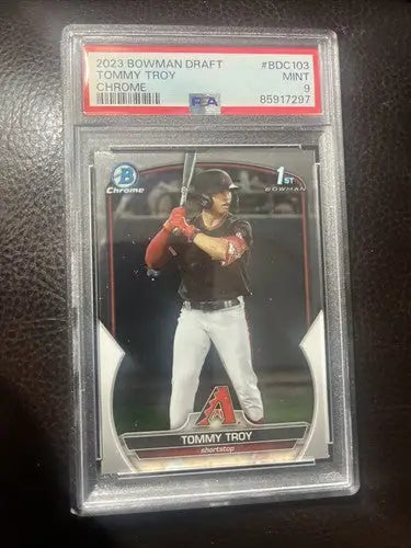 2023 Bowman Draft - Chrome #BDC-103 Tommy Troy PSA 9 - Baseball Card Single