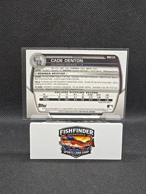 2023 Bowman Draft - Chrome Cade Denton #BDC-22 Refractor (RC) - Baseball Card Single