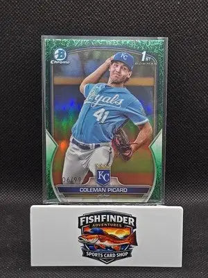 2023 Bowman Draft - Chrome Coleman Picard #BDC-161 Green Grass Refractor /99... - Baseball Card Single