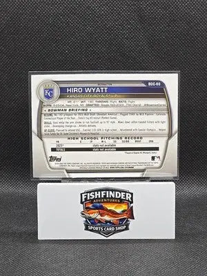 2023 Bowman Draft - Chrome Hiro Wyatt #BDC-80 Refractor (RC) - Baseball Card Single