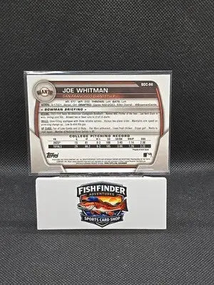2023 Bowman Draft - Chrome Joe Whitman #BDC-98 Blue Refractor /150 (RC) - Baseball Card Single