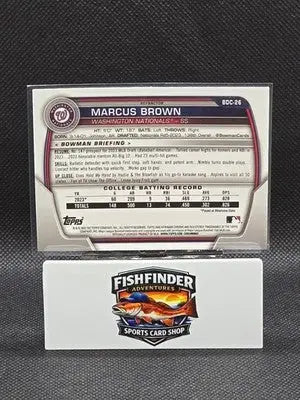 2023 Bowman Draft - Chrome Marcus Brown #BDC-26 Refractor (RC) - Baseball Card Single