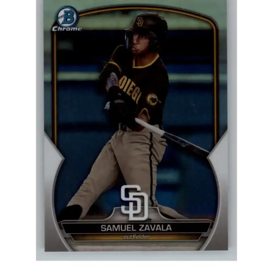 2023 Bowman Draft Chrome Refractor #BDC-83 Samuel Zavala NM-MT San Diego Padres Baseball Card - Baseball Card Single