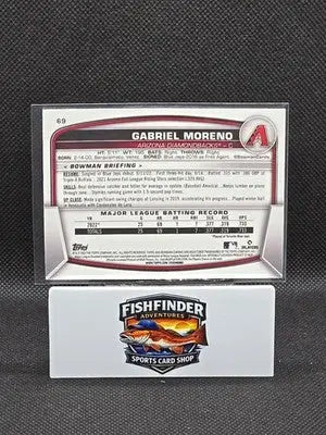 2023 Bowman - Gabriel Moreno #69 Chrome Mojo Refractor (RC) - Baseball Card Single