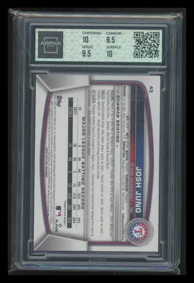 2023 Bowman Josh Jung #43 RC Baseball Arena Club 10 - Baseball Card Single