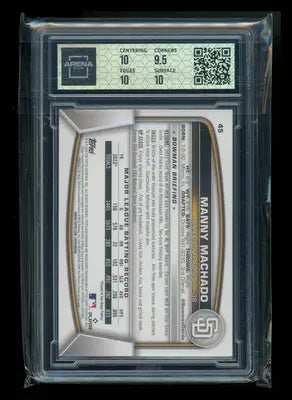 2023 Bowman Manny Machado #45 Baseball Arena Club 10 - Baseball Card Single