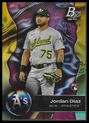 2023 Bowman Platinum - Ice Foil #27 Jordan Diaz Near Mint #085/199