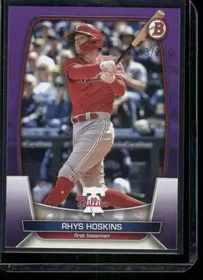 2023 Bowman Rhys Hoskins #66 Purple 163/250 Baseball - Baseball Card Single