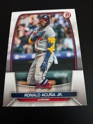 2023 Bowman - Ronald Acuña Jr. #92. Atlanta Braves. NRMT+ - Baseball Card Single