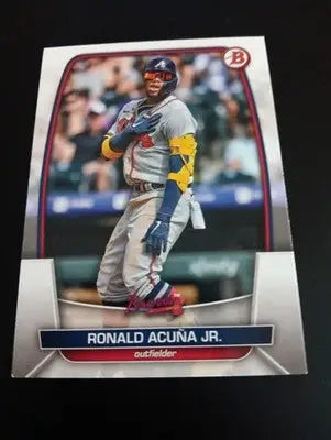 2023 Bowman - Ronald Acuña Jr. #92. Atlanta Braves. NRMT+ - Baseball Card Single
