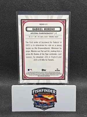 2023 Bowman - Rookie of the Year Favorites Gabriel Moreno #ROYF-11 (RC) - Baseball Card Single