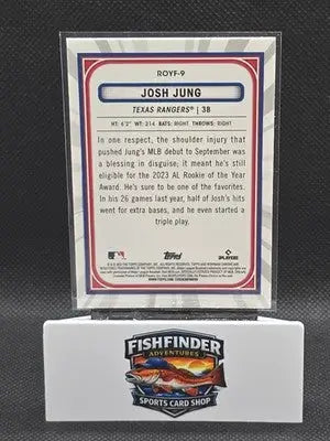 2023 Bowman - Rookie of the Year Favorites Josh Jung #ROYF-9 (RC) - Baseball Card Single