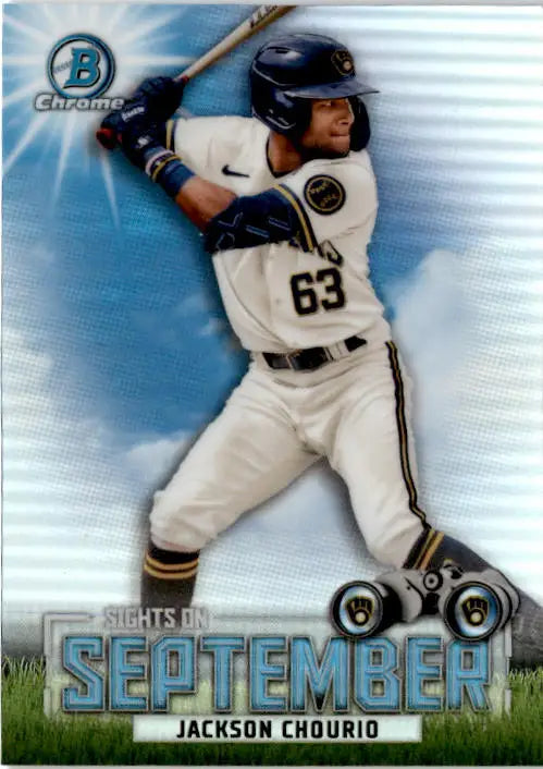 2023 Bowman #SOS-11 Jackson Chourio Sights on September - Baseball Card Single