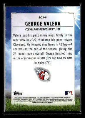 2023 Bowman #SOS-9 George Valera Sights on September - Baseball Card Single