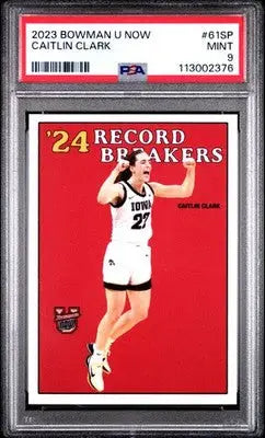 2023 Bowman U Now #61SP Caitlin Clark PSA 9