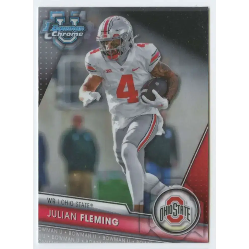 2023 Bowman University Chrome #109 Julian Fleming NM-MT Ohio State Buckeyes Football Card - Football Card Single