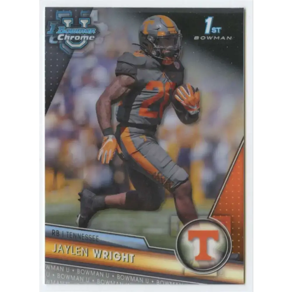 2023 Bowman University Chrome #130 Jaylen Wright NM-MT Tennessee Volunteers Football Card - Football Card Single