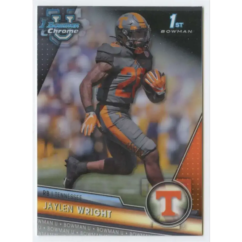 2023 Bowman University Chrome #130 Jaylen Wright NM-MT Tennessee Volunteers Football Card - Football Card Single